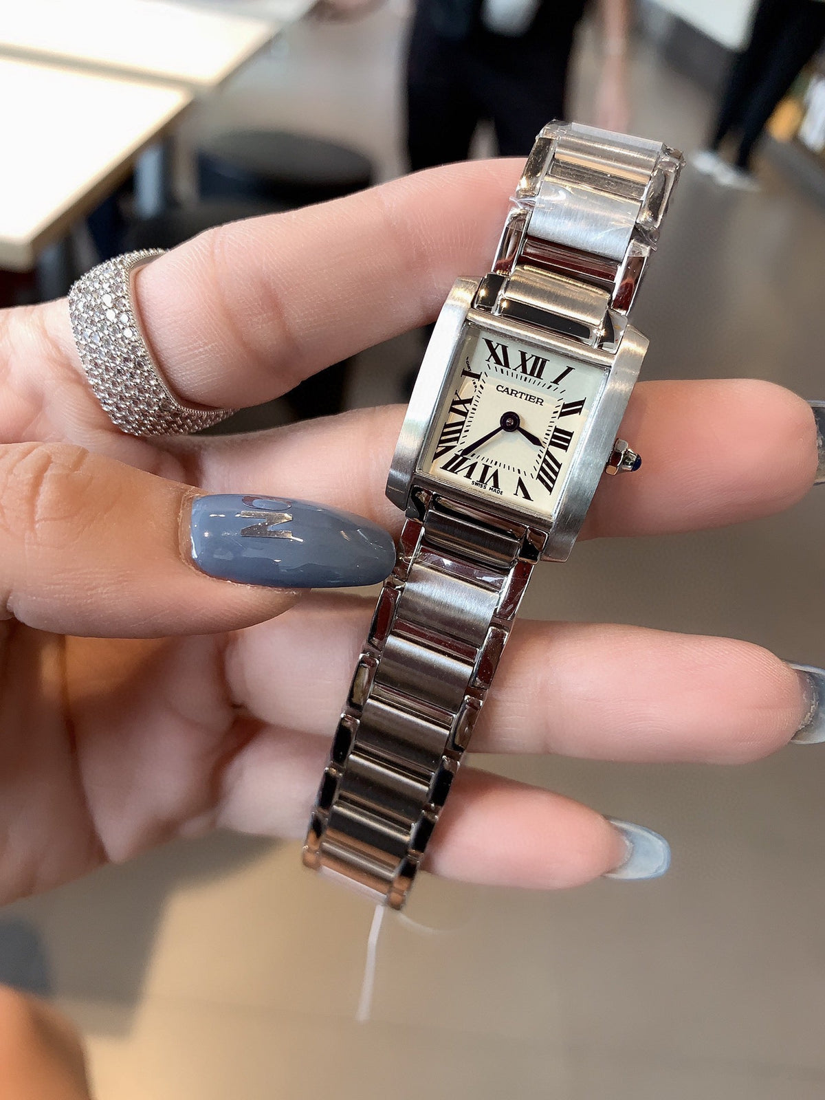 Replica Tank 904l Stainless Steel Quartz Watch 26mm/22mm WSTA0005-1