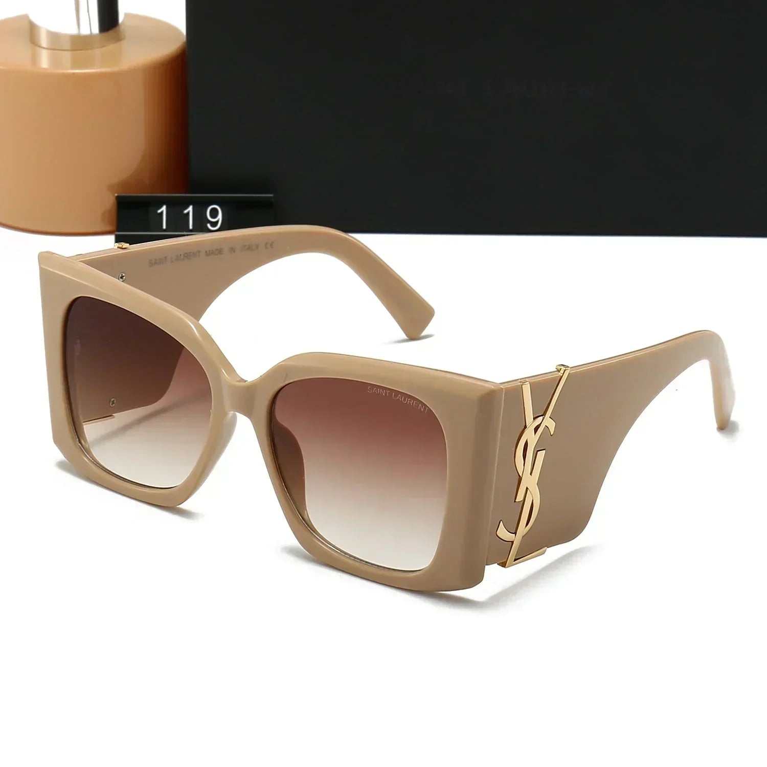 Luxury Large Frame Sunglasses Y-018s-sss-12