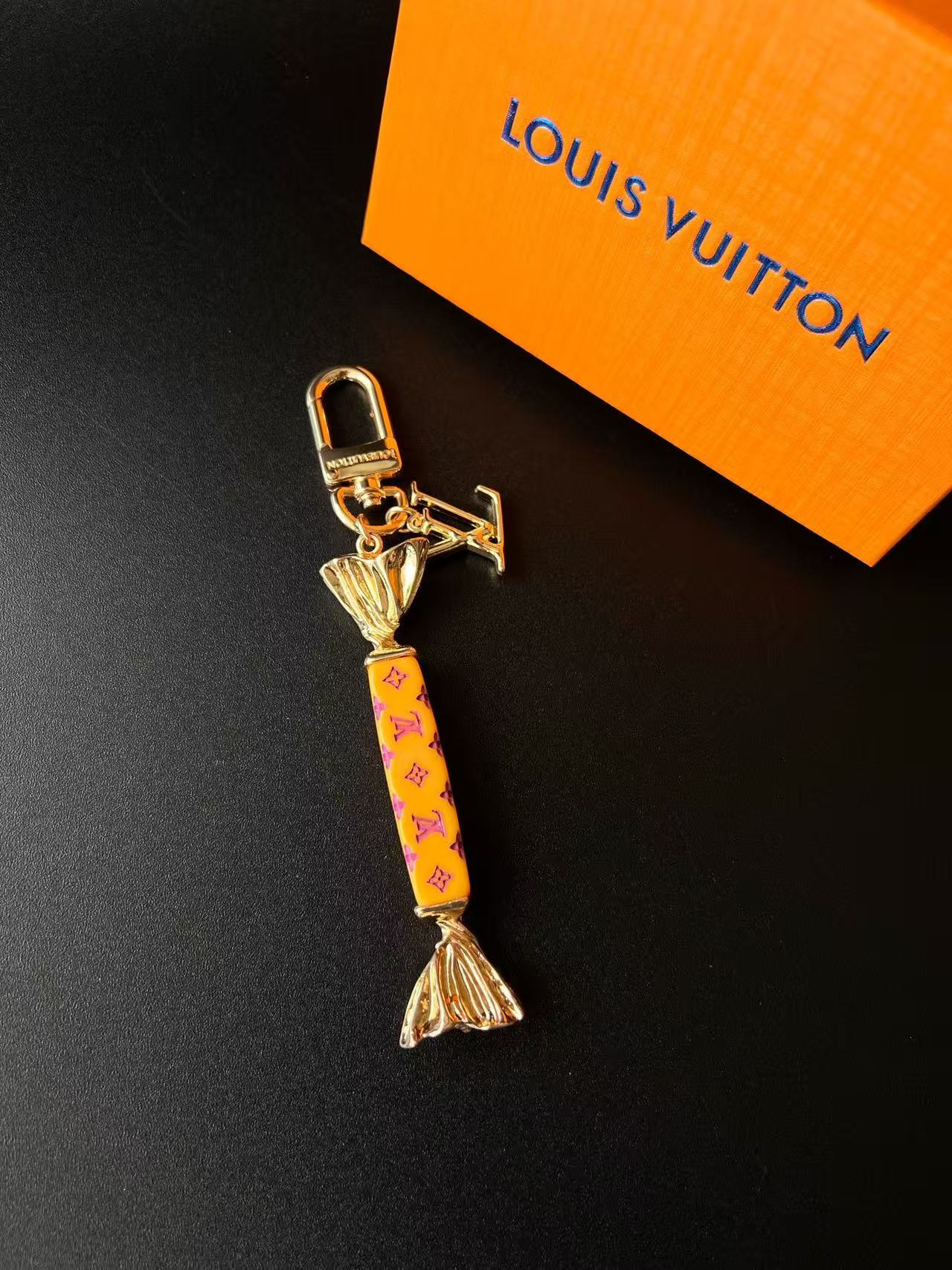 Luxury Lollipop Monogram Bag Charm Keychain