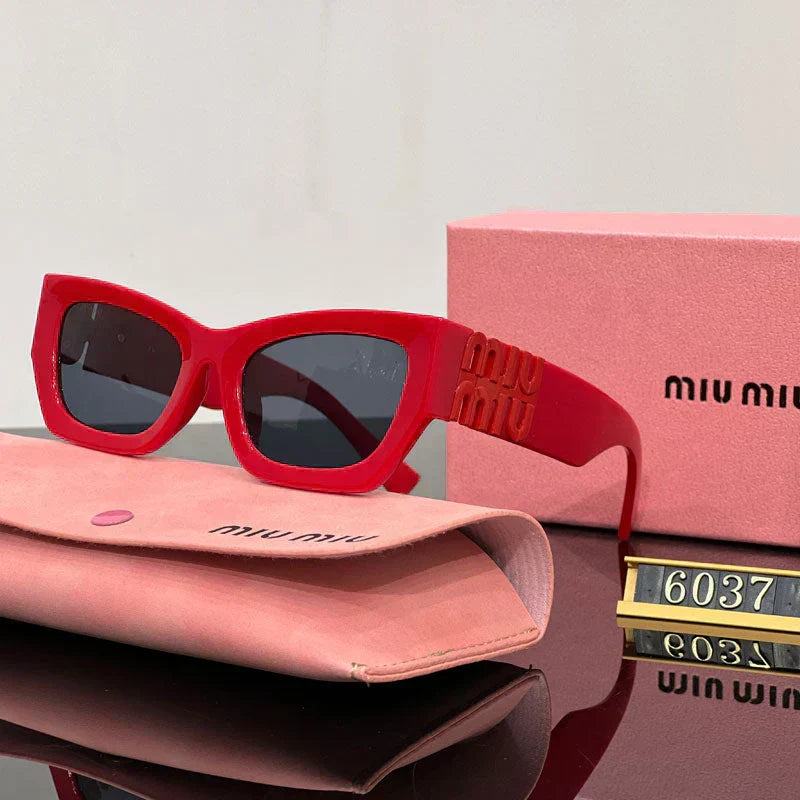 Fashion Square Cat-Eye Sunglasses 6037s-sss-12