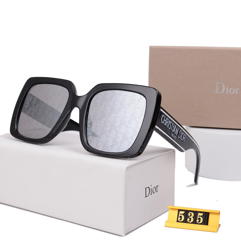 Luxury Large Frame Sunglasses Y-535s-sss-12