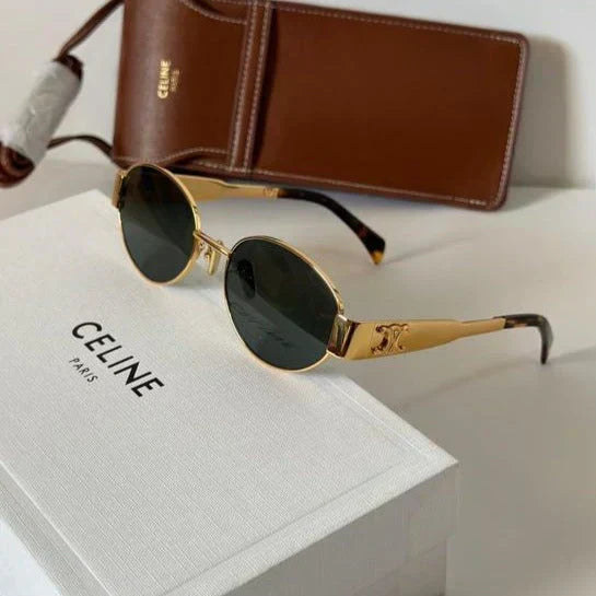 Oval-frametone METAL SUNGLASSESs-sss-12