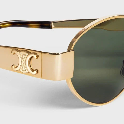 Oval-frametone METAL SUNGLASSESs-sss-12