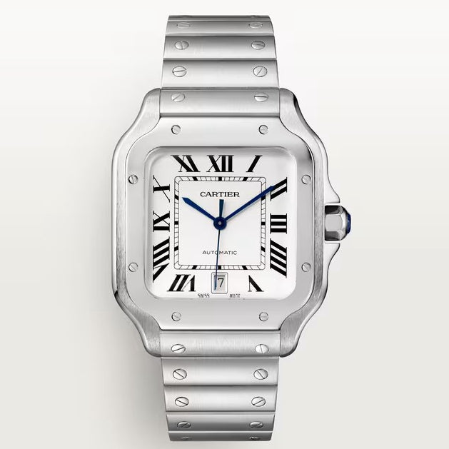 Replica Santos 904l Stainless Steel Automatic Mechanical Watch 39mm-1
