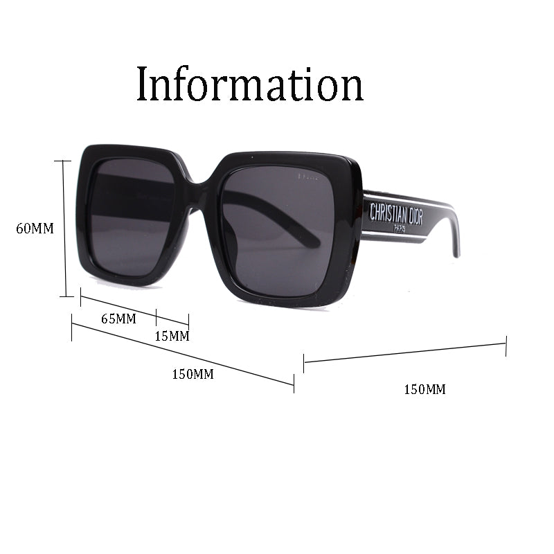 Luxury Large Frame Sunglasses Y-535s-sss-12