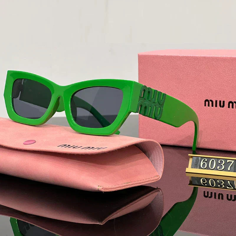 Fashion Square Cat-Eye Sunglasses 6037s-sss-12