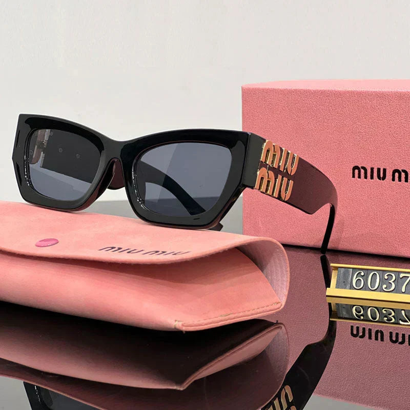 Fashion Square Cat-Eye Sunglasses 6037s-sss-12