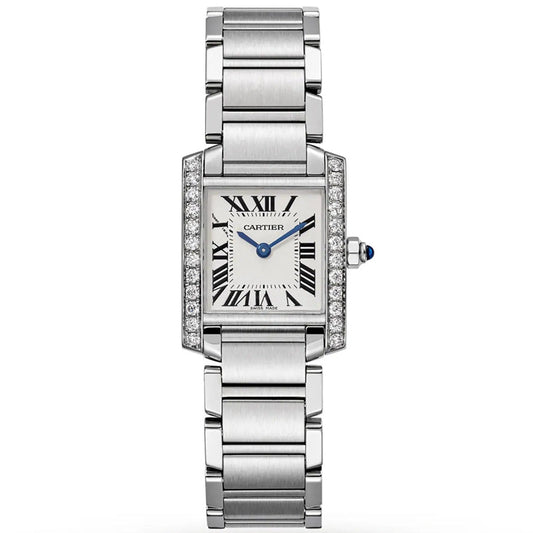 Replica Tank 904l Stainless Steel Quartz Watch 26mm/22mm-1