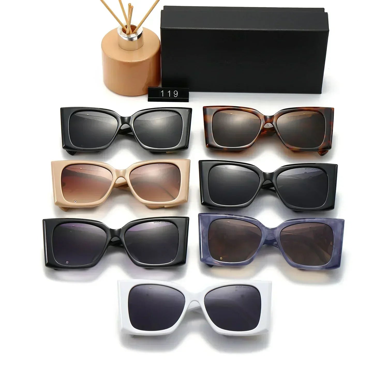 Luxury Large Frame Sunglasses Y-018s-sss-12