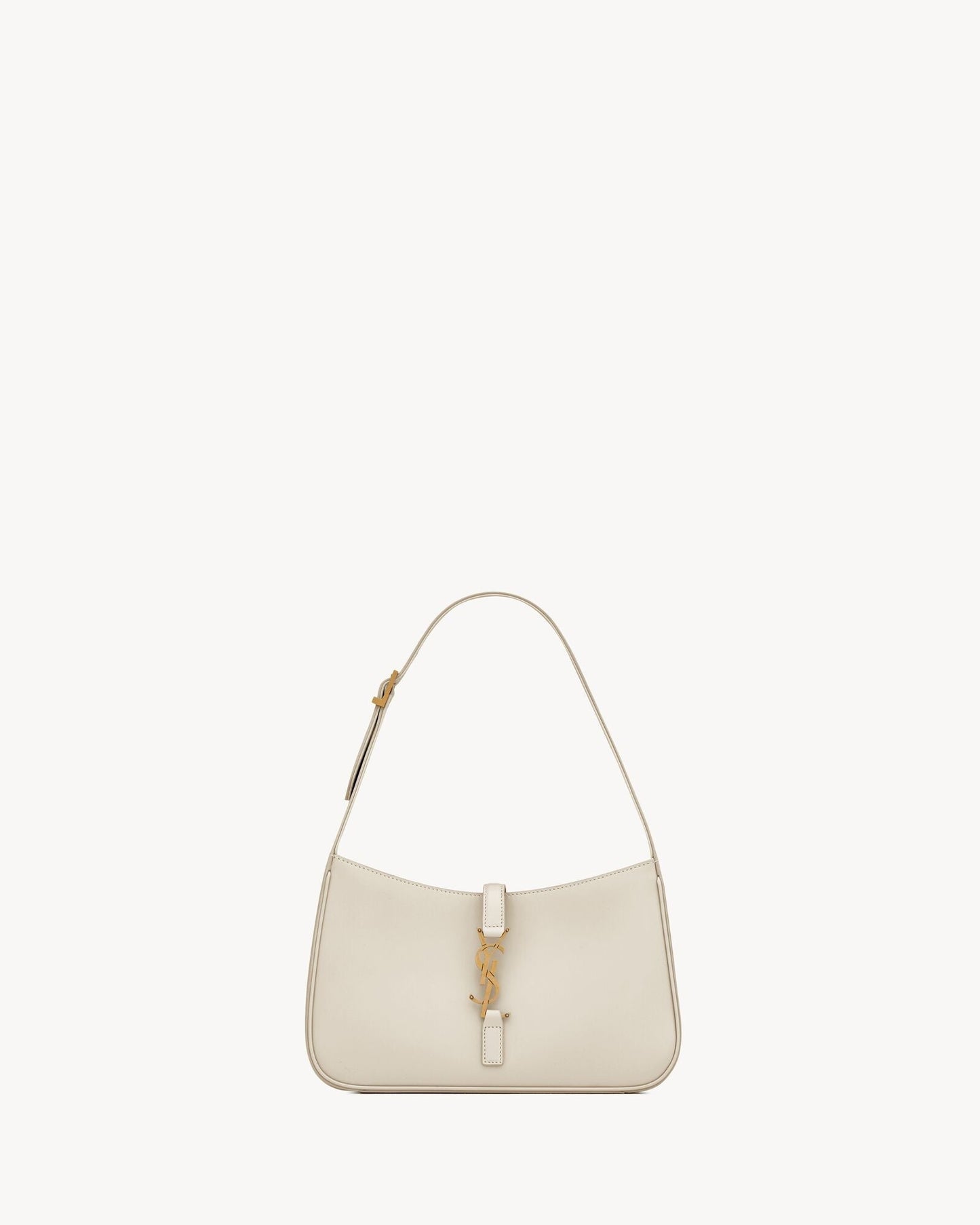 Smooth Leather Hobo Shoulder Bag
