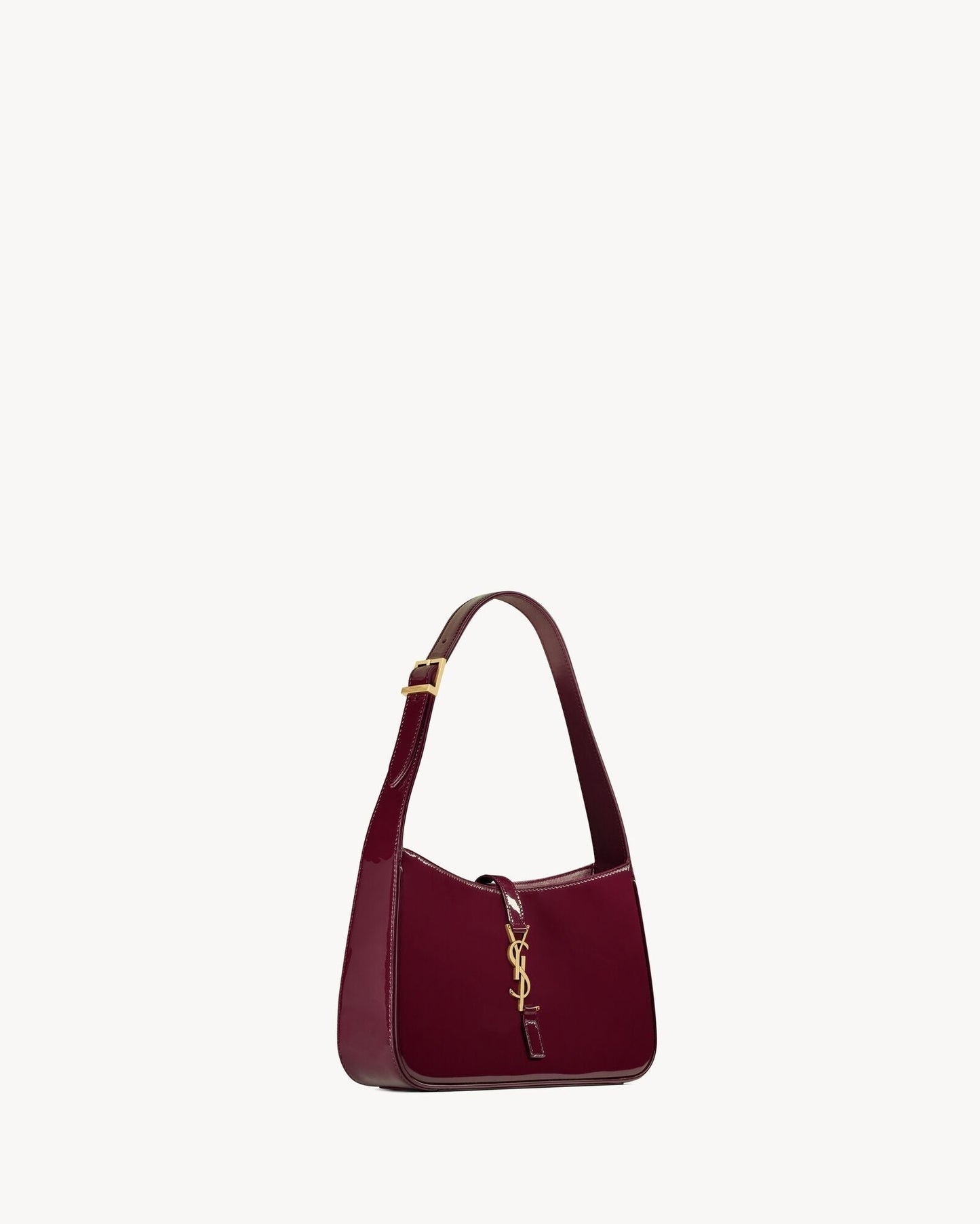 Smooth Leather Hobo Shoulder Bag