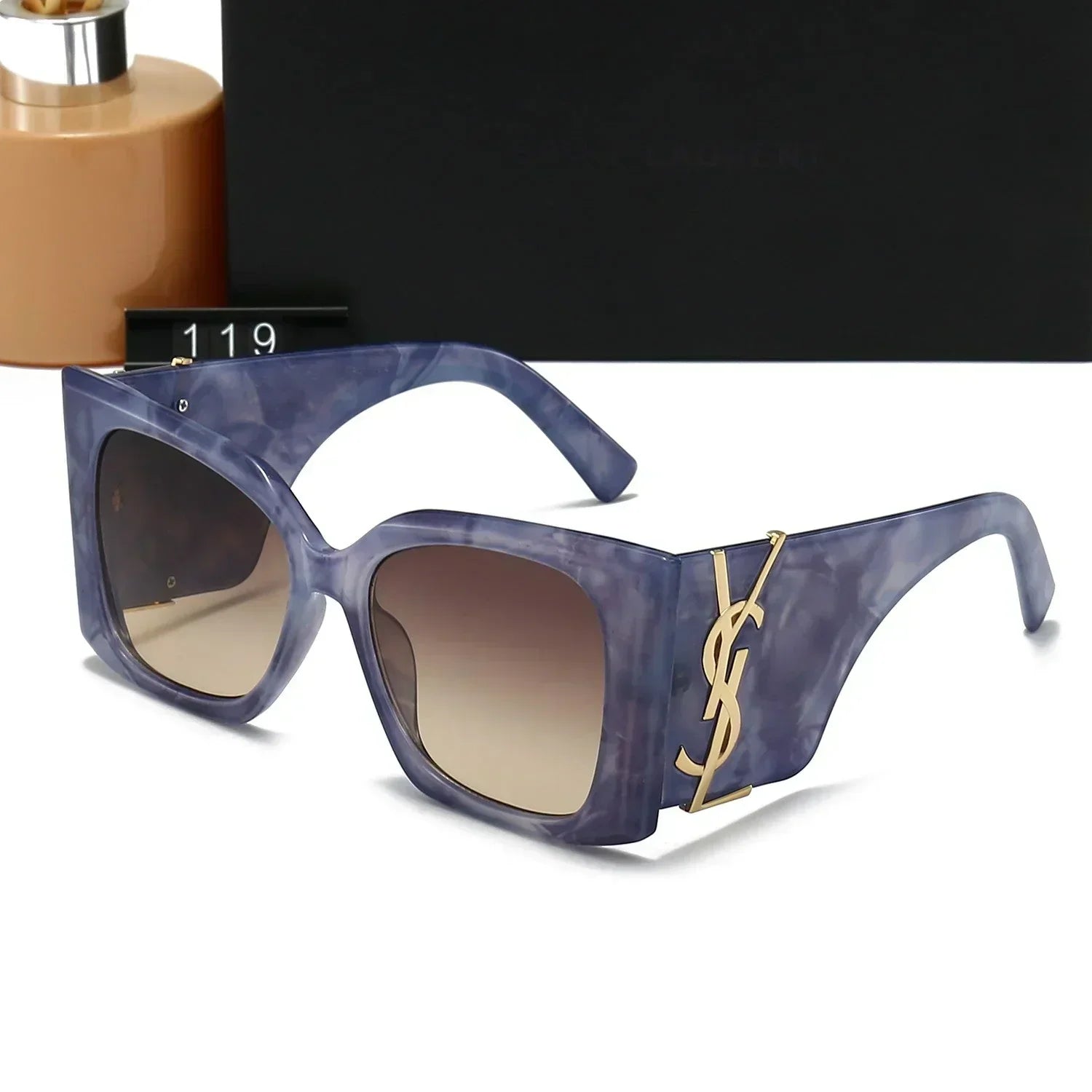 Luxury Large Frame Sunglasses Y-018s-sss-12