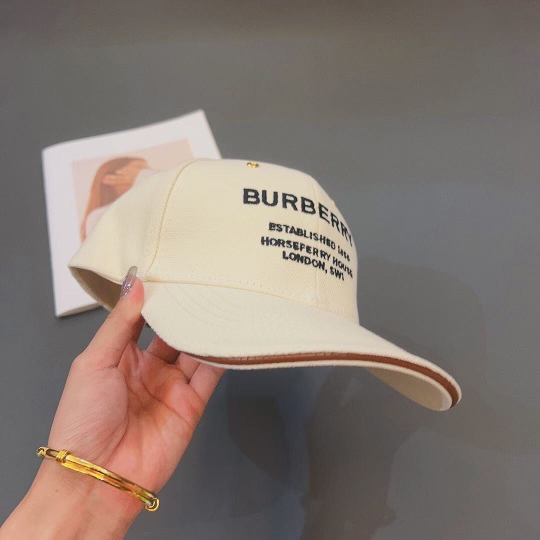 Luxury Embroidered Canvas Baseball Cap | Luxury Designer Hat