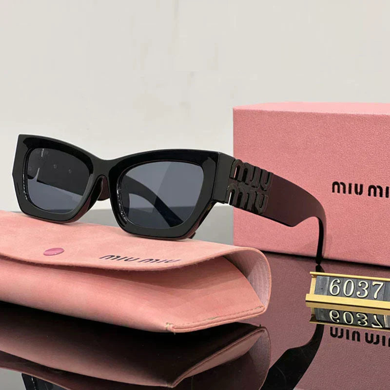 Fashion Square Cat-Eye Sunglasses 6037s-sss-12