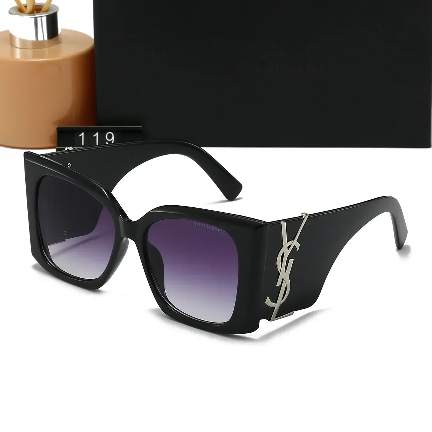 Luxury Large Frame Sunglasses Y-018s-sss-12