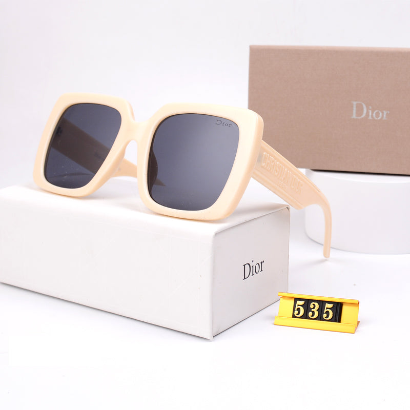 Luxury Large Frame Sunglasses Y-535s-sss-12