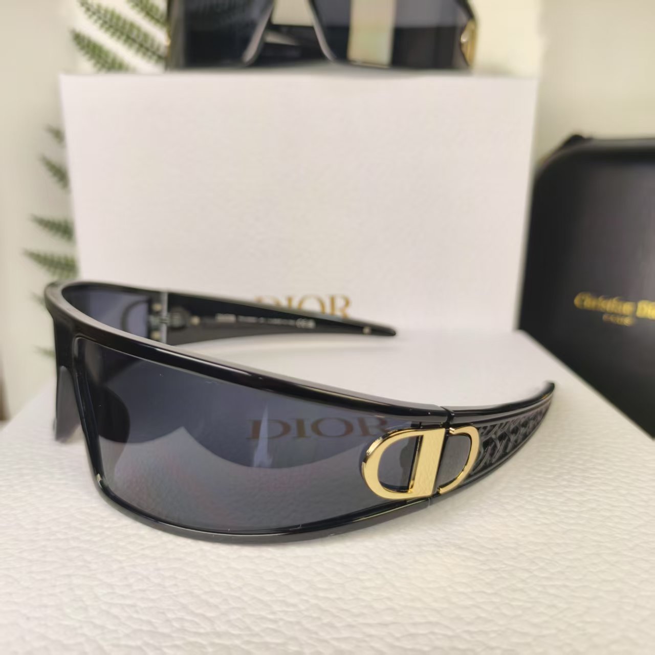 Luxury Large Frame Sunglasses Y-0882s-sss-12