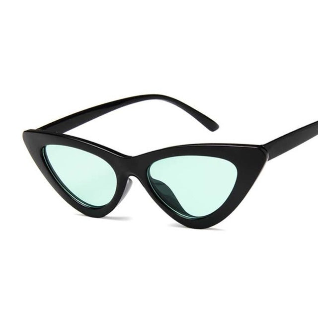 New Retro Fashion Sunglasses Women Brand Designer Vintage Cat Eye Black White Sun Glasses Female Lady UV400 Oculoss-sss-12