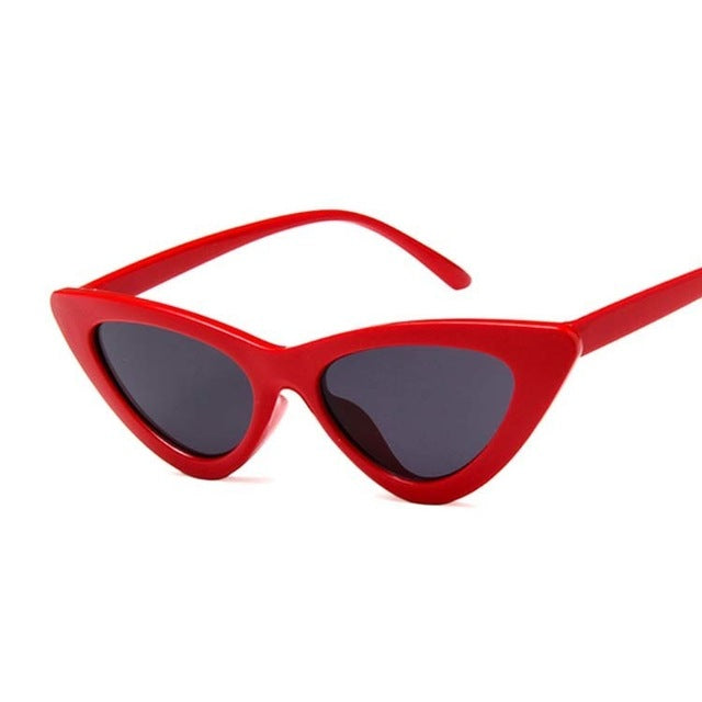New Retro Fashion Sunglasses Women Brand Designer Vintage Cat Eye Black White Sun Glasses Female Lady UV400 Oculoss-sss-12