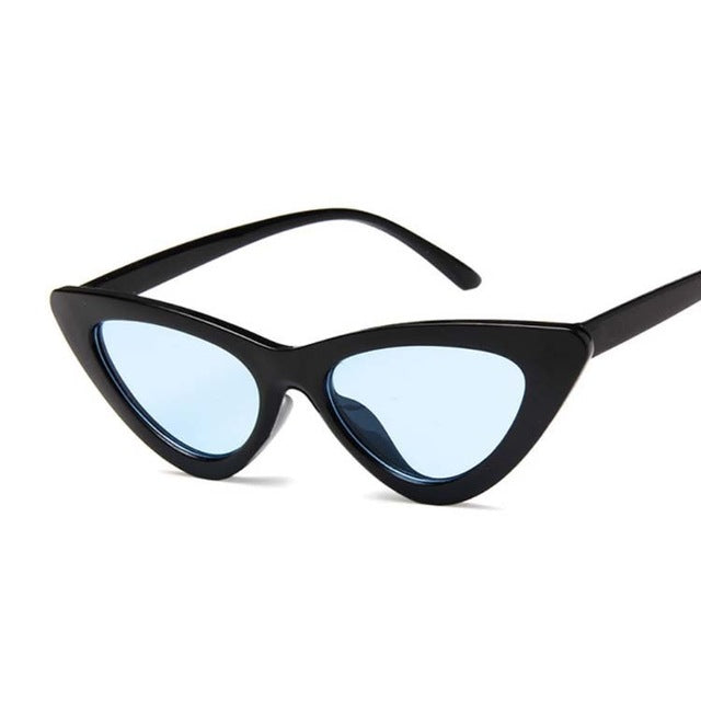 New Retro Fashion Sunglasses Women Brand Designer Vintage Cat Eye Black White Sun Glasses Female Lady UV400 Oculoss-sss-12