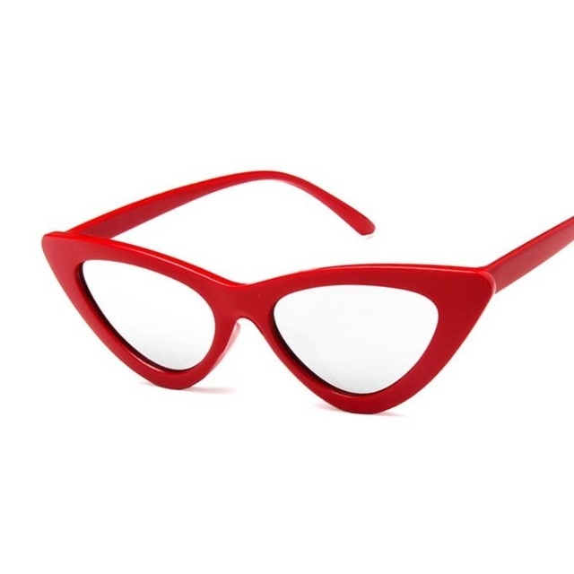 New Retro Fashion Sunglasses Women Brand Designer Vintage Cat Eye Black White Sun Glasses Female Lady UV400 Oculoss-sss-12
