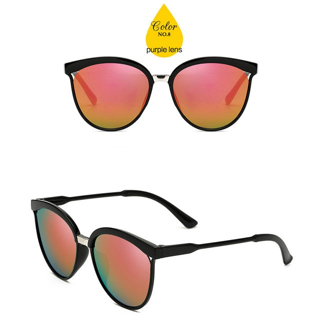 LeonLion Candies Brand Designer Cat Eye Sunglasses Women Luxury Plastic Sun Glasses Classic Retro Outdoor Oculos De Sol Gafass-sss-12